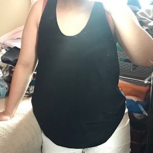 Black Blouse Material Top